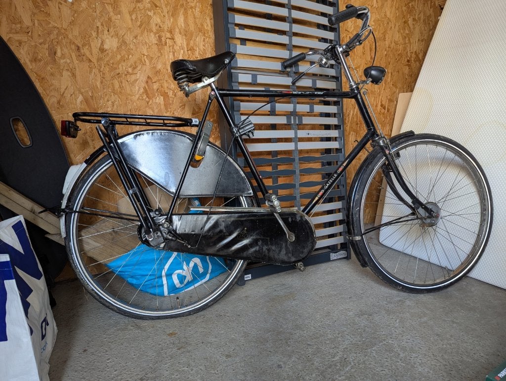 Klassieke Gazelle herenfiets, Ophalen