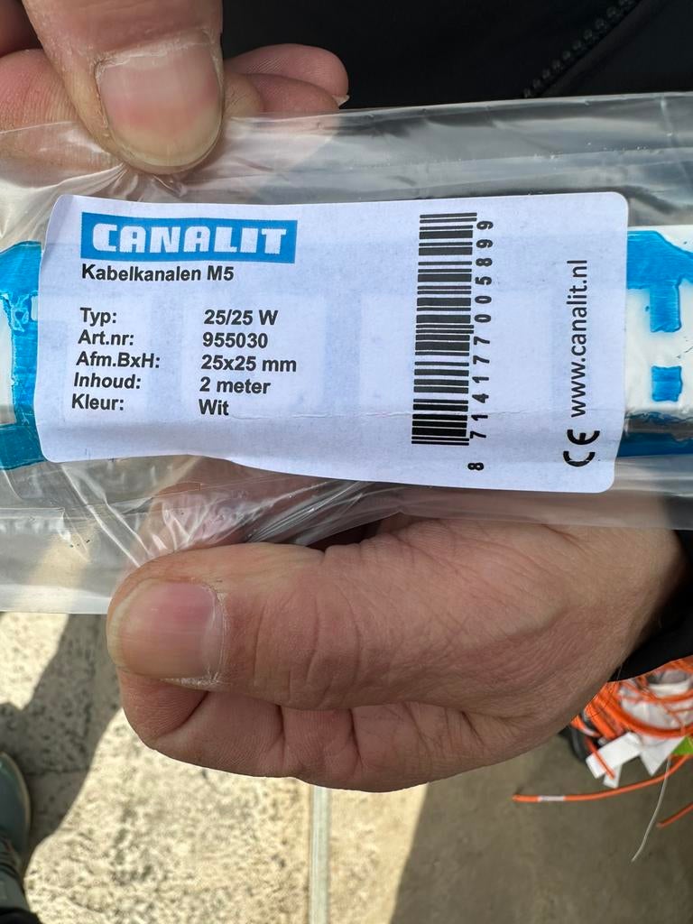 Kabelgoot canalit attema, Doe-het-zelf en Verbouw, Elektra en Kabels, Ophalen, Nieuw, Kabel of Snoer