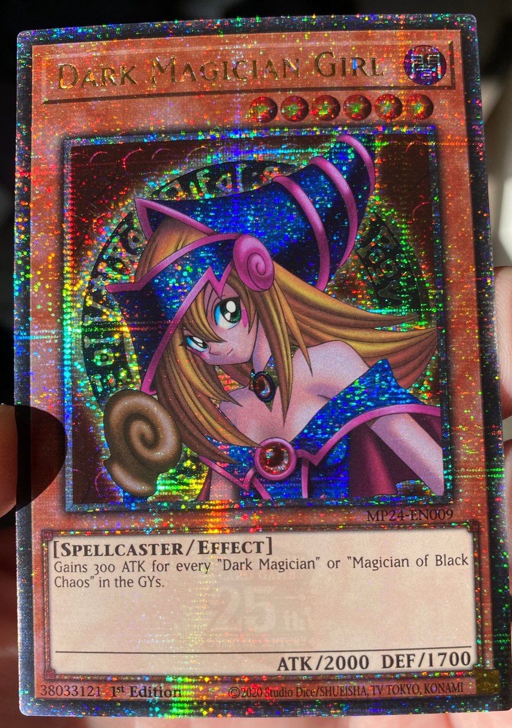 Yu-Gi-Oh! Dark Magician Girl MP24 1st Ed Quartercentury Mint, Hobby en Vrije tijd, Verzamelkaartspellen | Yu-gi-Oh!, Ophalen of Verzenden
