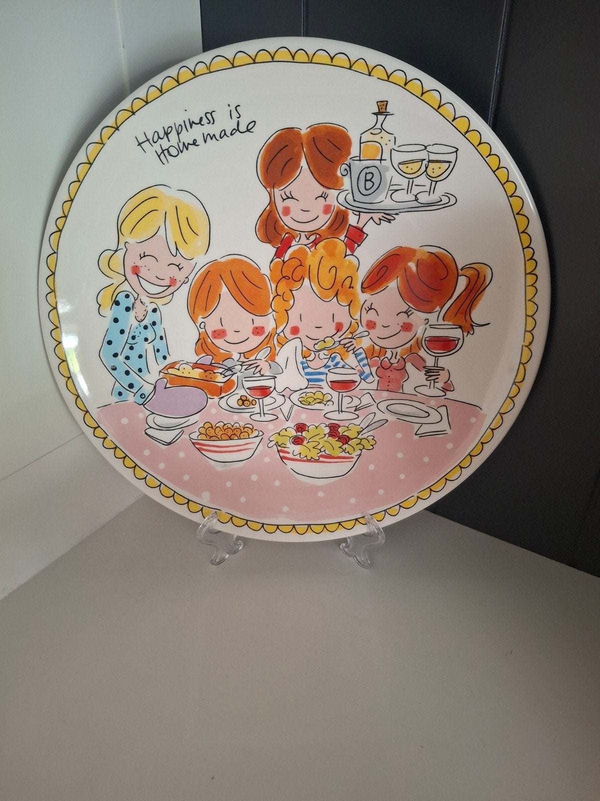 Blond Amsterdam Bord "Happiness is Homemade" - Nieuw, Ophalen, Nieuw, Bord(en), Overige stijlen