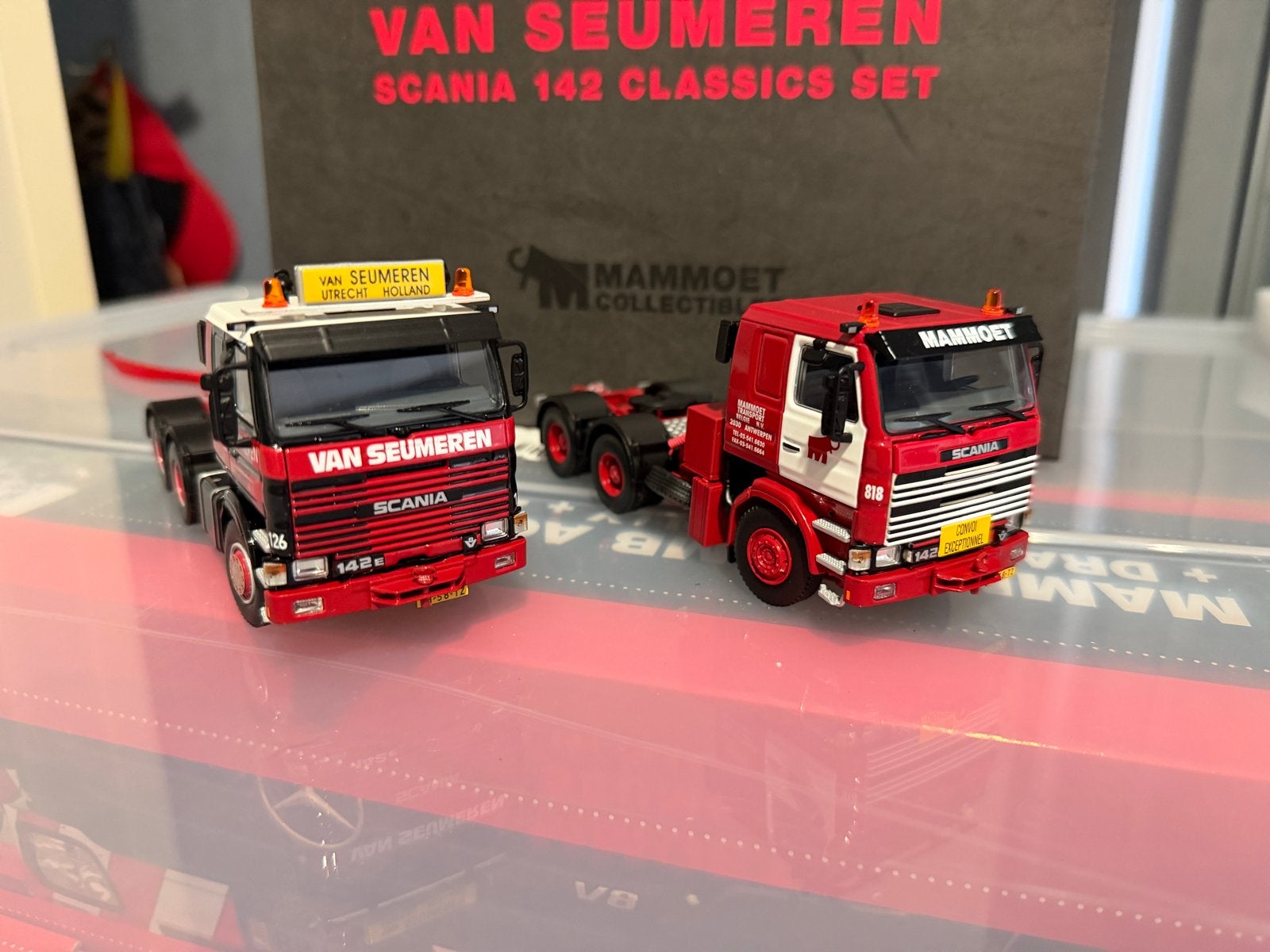 WSI Mammoet & Van Seumeren Scania 142 Classics Set, Ophalen of Verzenden, Zo goed als nieuw, Overige merken