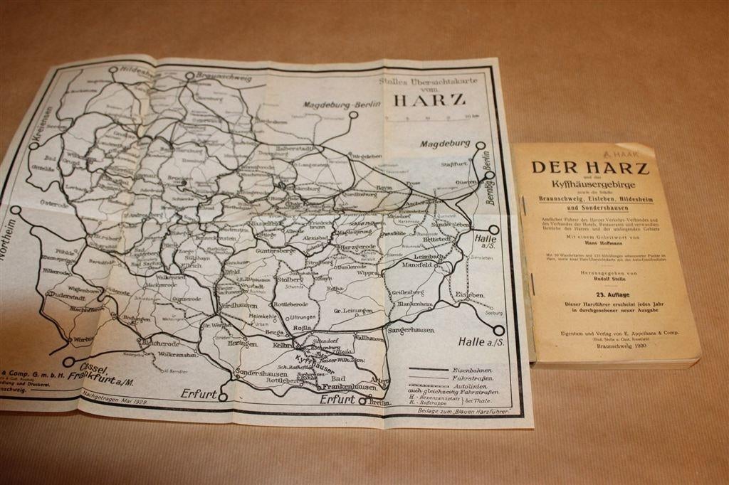 De Harz & Kyffhäusergebergte — Vintage Gids [1930], Ophalen of Verzenden, Gelezen, Europa