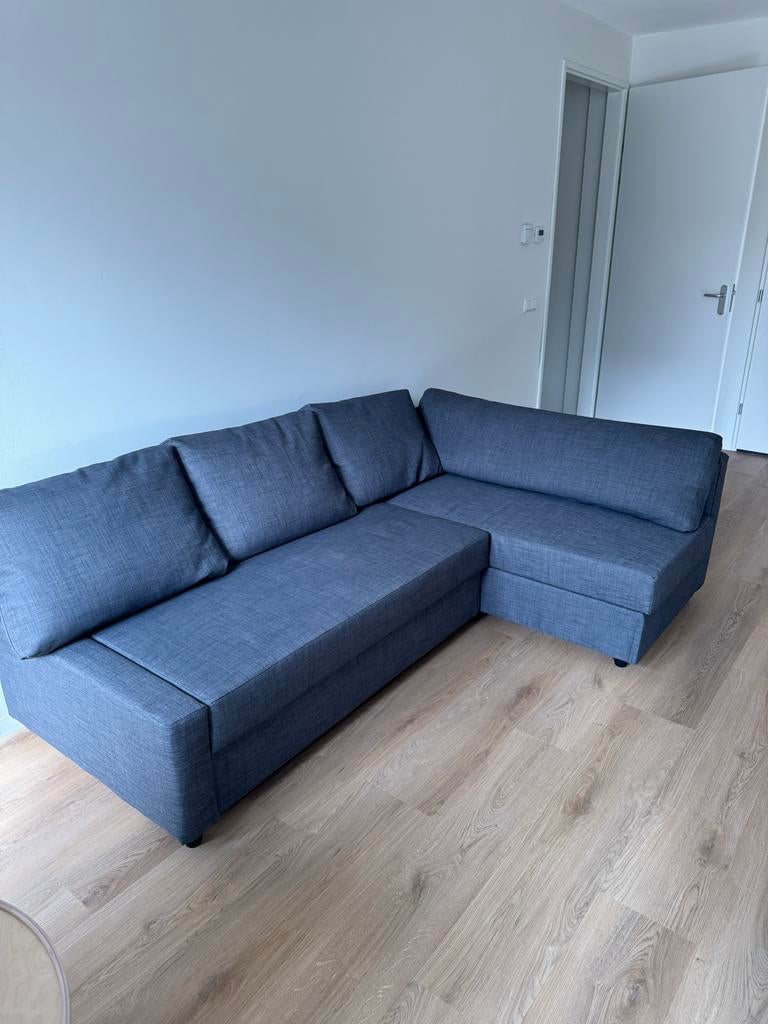 Grijze slaapbank met opslag ruimte Ikea, Huis en Inrichting, Ophalen, Zo goed als nieuw, Stof