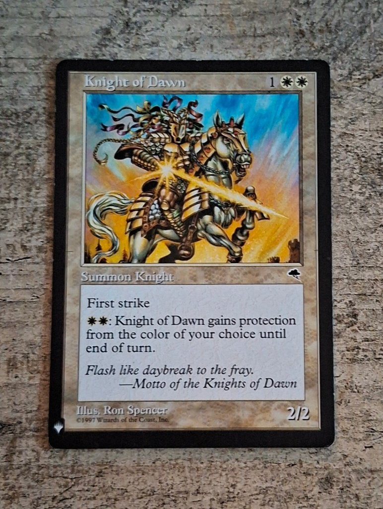 Knight of Dawn - Magic the Gathering, Verzenden, Gebruikt, Losse kaart