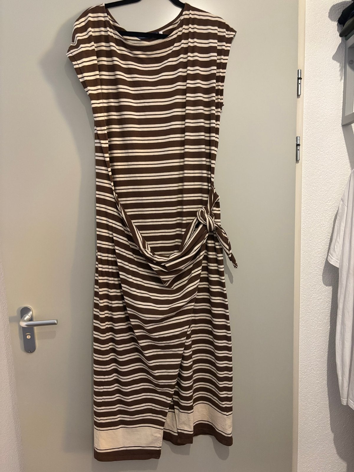 Ralph Lauren Jurk Maat XL - Bruin gestreept, Ophalen of Verzenden, Gedragen, Maat 46/48 (XL) of groter, Bruin