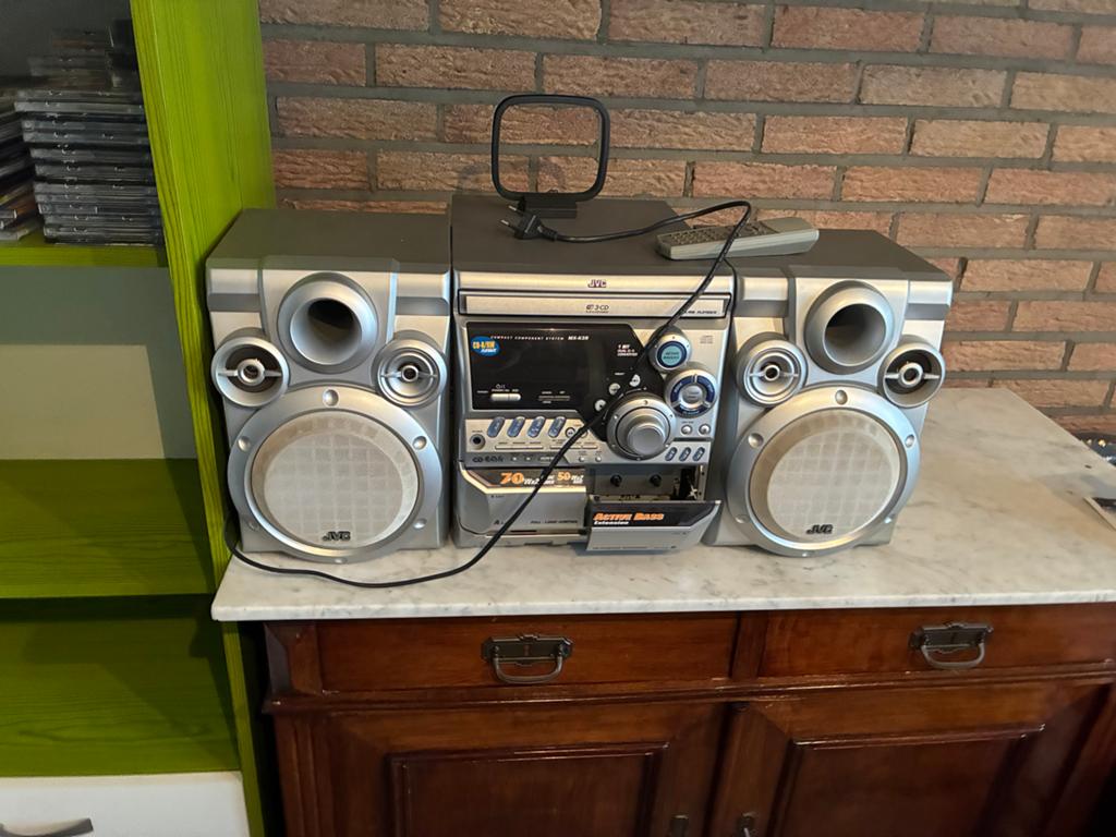 JVC Stereo Set met CD, Cassette en Radio, Ophalen, Gebruikt, Losse componenten, Cassettedeck