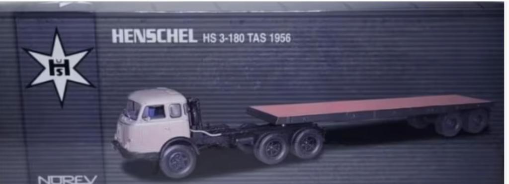 Henschel HS3 180 TAS '56 Beige schaal 1/43 NOREV ref: 820561, Verzenden, Nieuw, Bus of Vrachtwagen, Norev