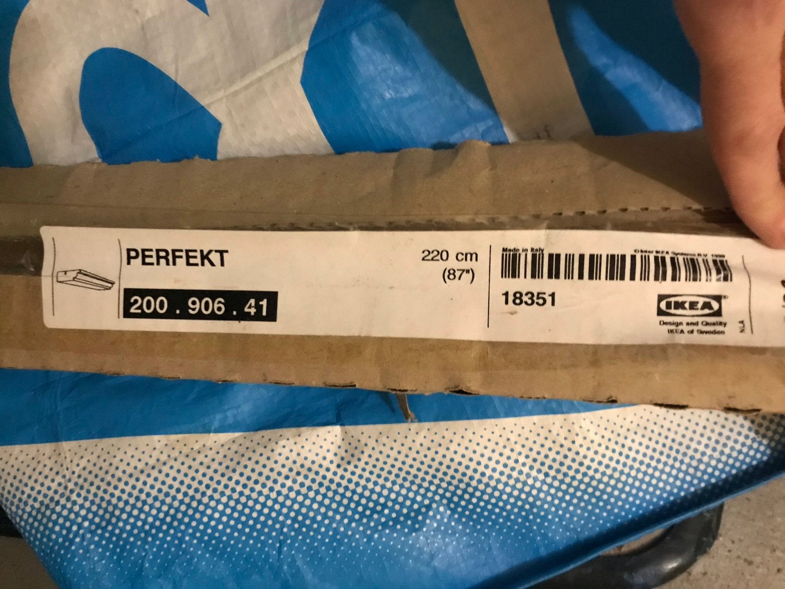 Ikea Perfekt sierlijst creme wit / beige 220 cm, Ophalen, Gebruikt, 200 cm of meer, Beige