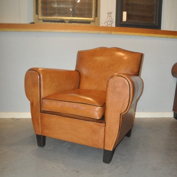 Nieuwe AD schapenleren fauteuil, Nieuw, Ophalen of Verzenden, 50 tot 75 cm, Leer