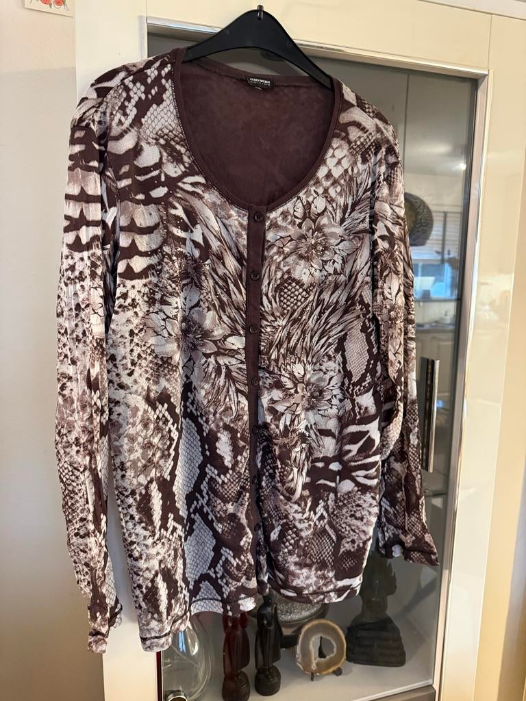 Gerry Weber Edition vest maat 46, Bruin, Maat 46/48 (XL) of groter, Ophalen of Verzenden, Zo goed als nieuw