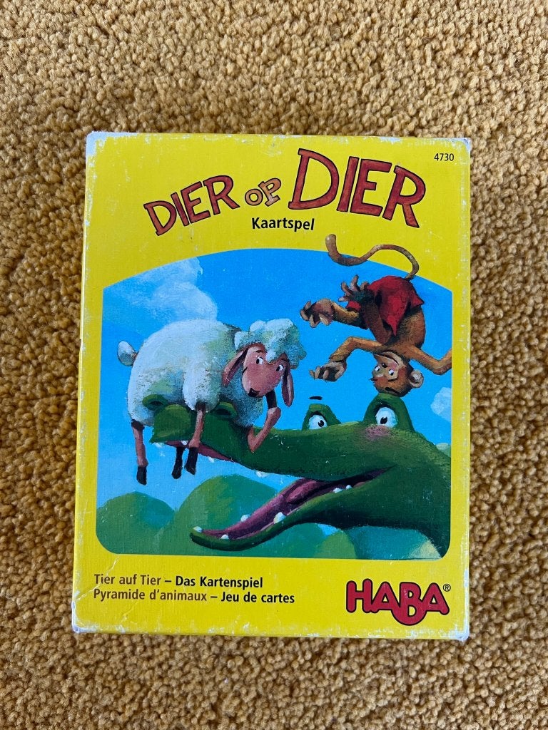 Spel: Dier op dier kaartspel van Haba reisspel, Hobby en Vrije tijd, Een of twee spelers, Ophalen of Verzenden, Gebruikt, HABA