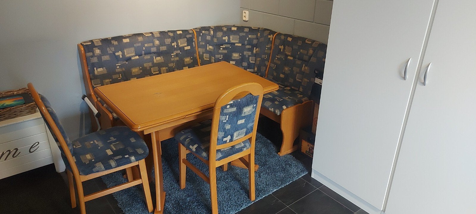 Oosterijkse eethoek duitse hoekbank klepbank eettafel, Huis en Inrichting, Ophalen, Gebruikt