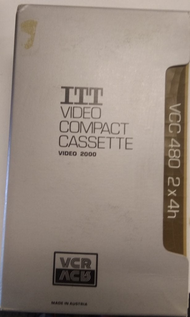 2 ITT V2000 videobanden 2x480 minuten zijn nieuw, Ophalen of Verzenden, Nieuw, Videoband