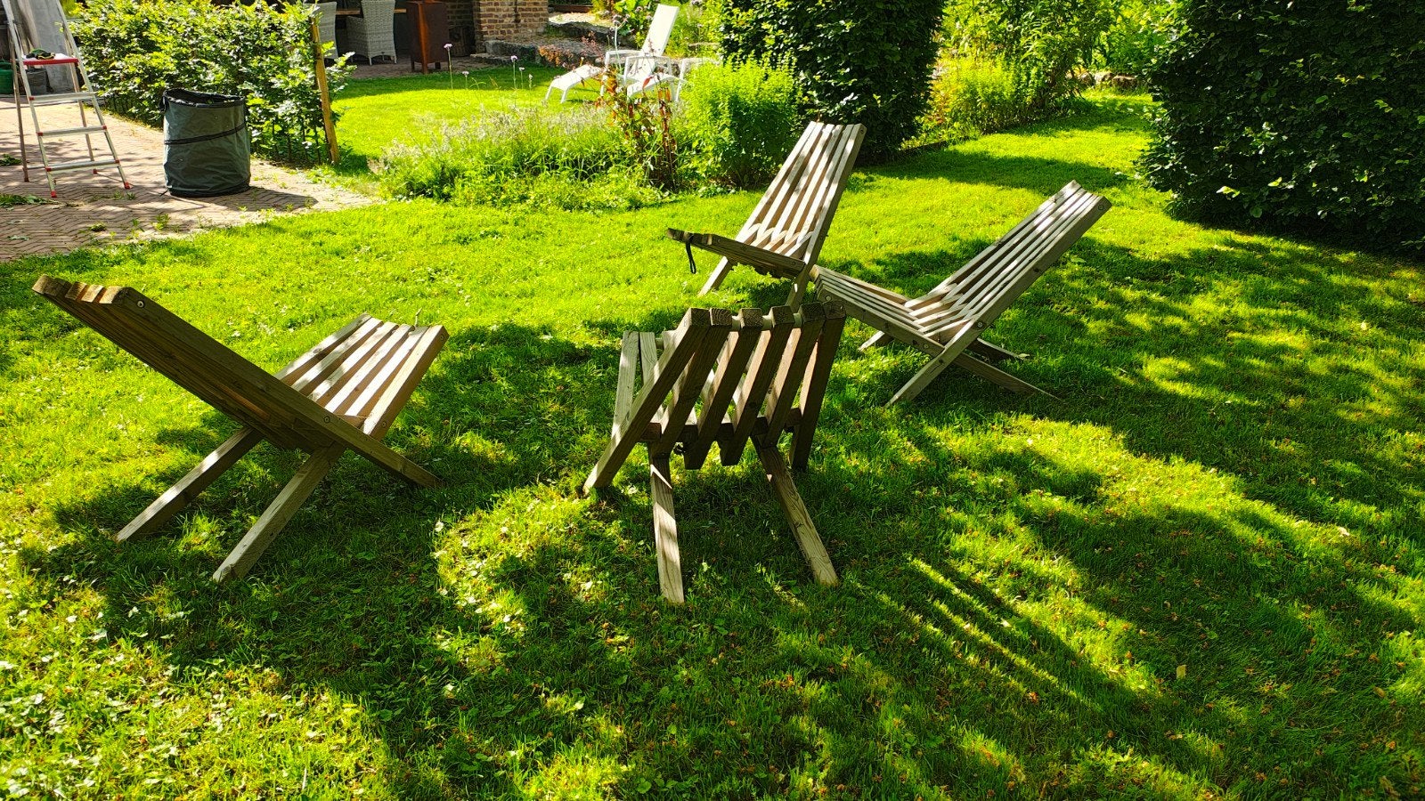 4x fieldchair van Weltevree,  Inklapbaar, Ophalen, Gebruikt, Hout, Inklapbaar