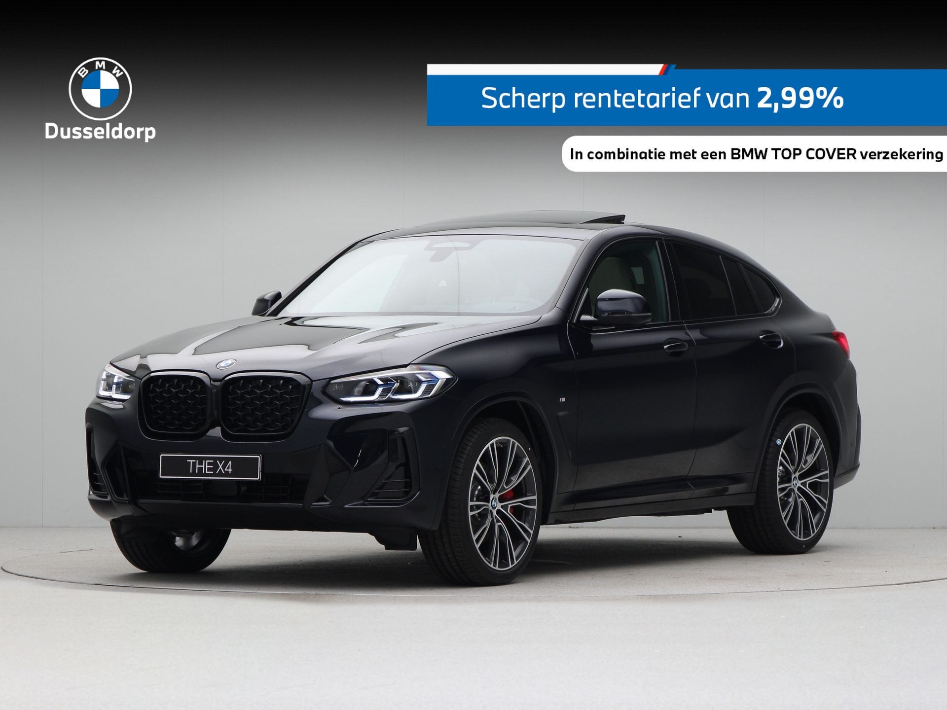BMW X4 xDrive30i M Sport (bj 2026, automaat), Auto's, 1998 cc, Zwart, 4 cilinders, Blauw
