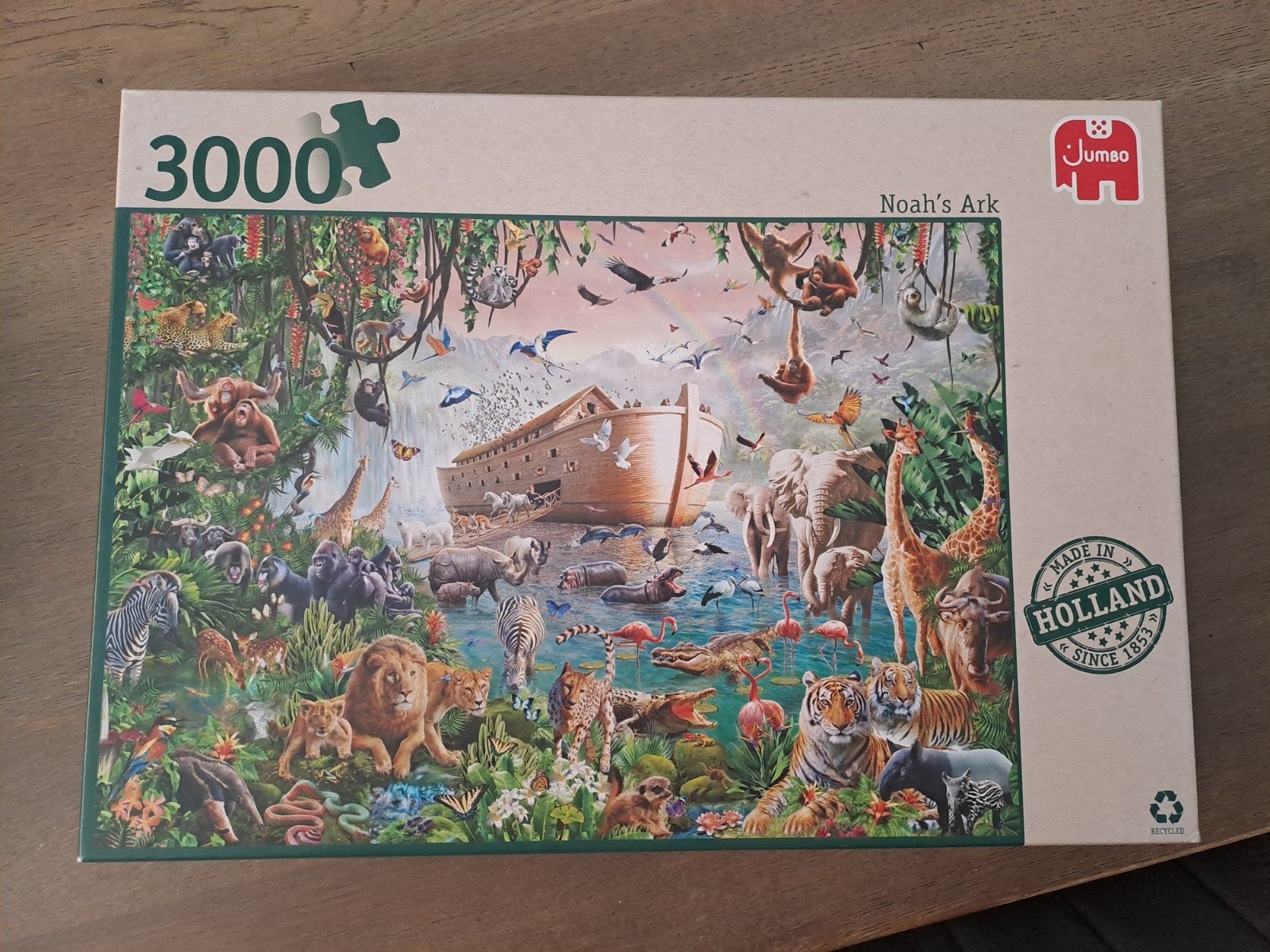 Puzzel 3000 stukjes Noah's Ark, Hobby en Vrije tijd, Denksport en Puzzels, Ophalen of Verzenden, Meer dan 1500 stukjes, Zo goed als nieuw
