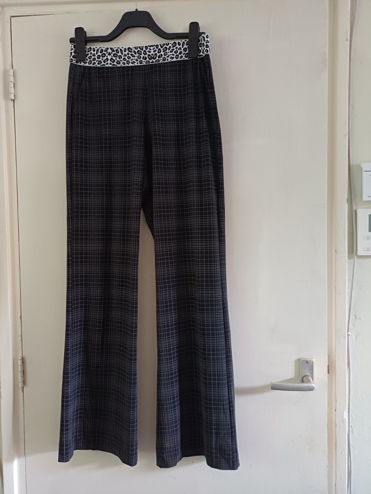 Studio Anneloes Travelstof Broek S - Ruit & Leopard, Studio Anneloes, Zwart, Ophalen of Verzenden, Maat 36 (S)