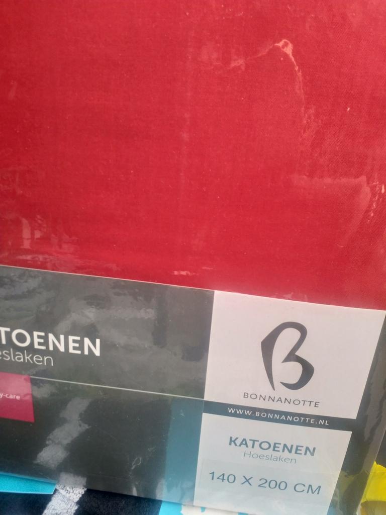 Nieuw in verpakking hoeslaken katoen 140x200, Ophalen of Verzenden, Nieuw, Eenpersoons, Hoeslaken of Sloop
