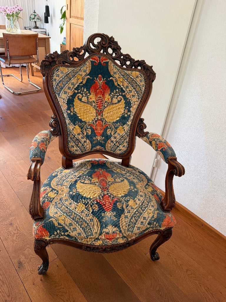 antieke fauteuil, Ophalen