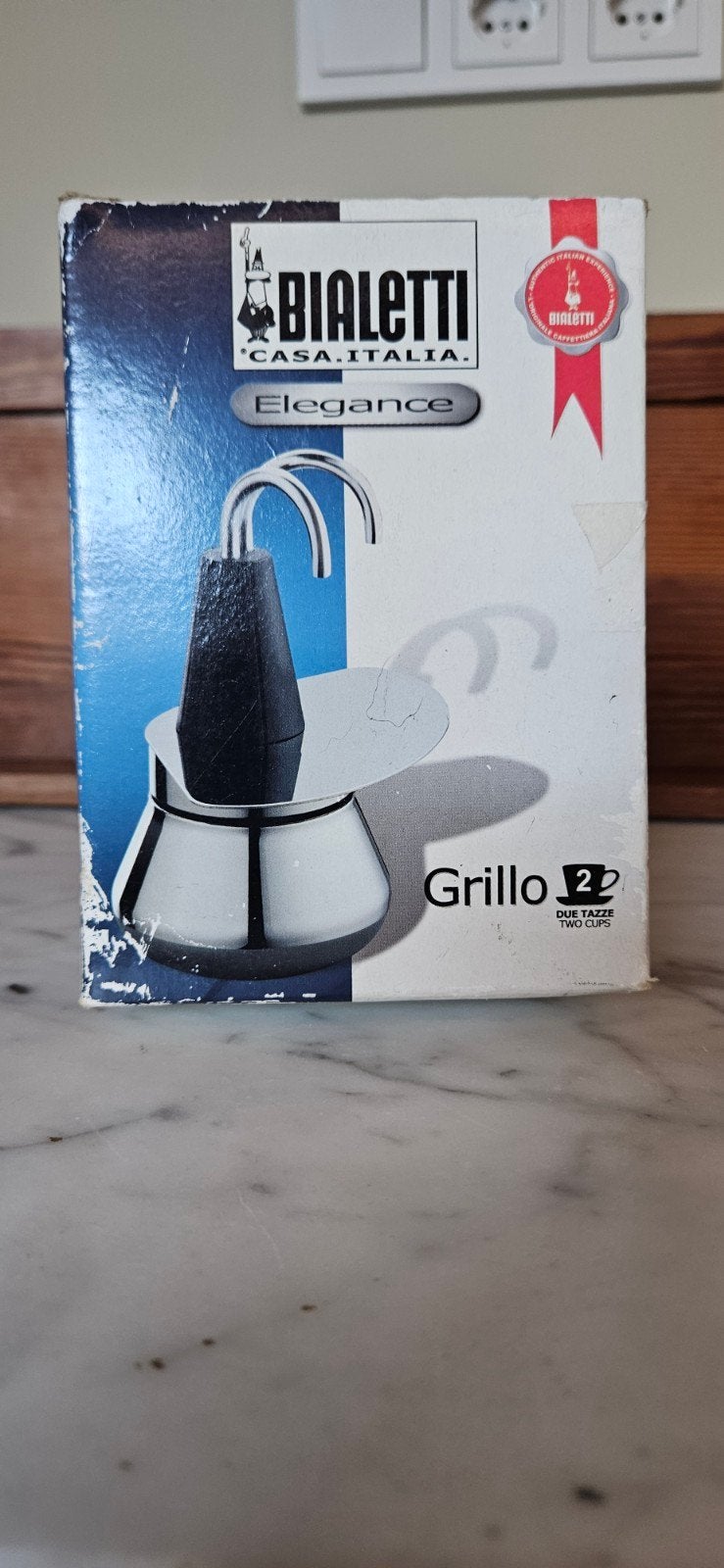 Bialetti Grillo Elegance percolator (2 kopjes), Witgoed en Apparatuur, Gebruikt, Overige modellen, Gemalen koffie, Ophalen of Verzenden