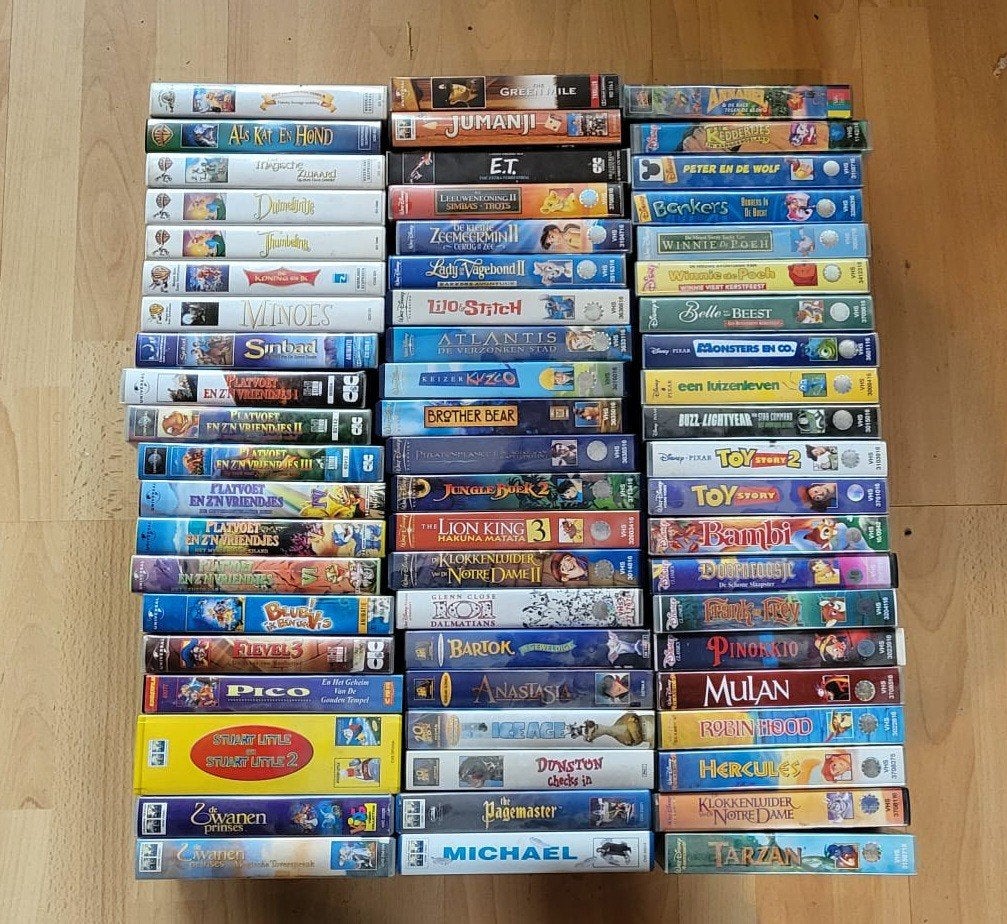 Grote collectie VHS-banden., Ophalen, Gebruikt, Alle leeftijden, Overige genres