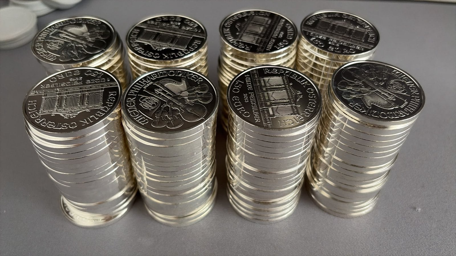 1oz tubes Zilveren Philharmoniker Munten .999, Ophalen, Zilver