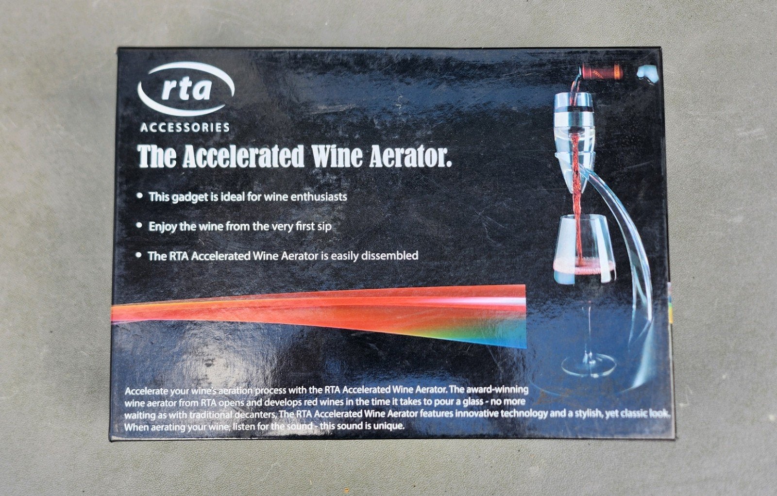 Wine Aerator Wine Decanter Decanter;Wine Aerator Deluxe Wine, Ophalen of Verzenden, Nieuw, Minder dan 5 flessen