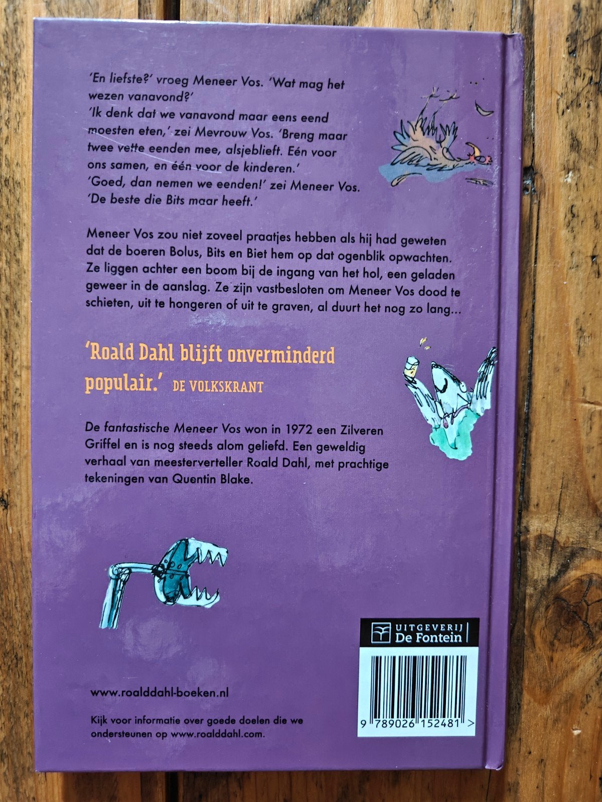 De fantastische meneer Vos., Boeken, Kinderboeken | Jeugd | onder 10 jaar, Ophalen of Verzenden, Fictie algemeen