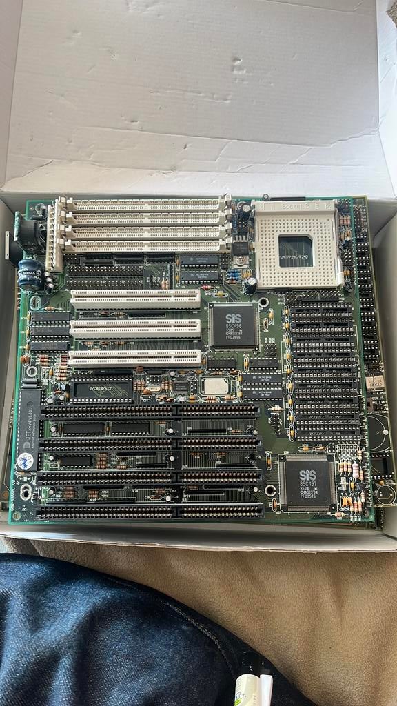 Retro 486 Moederbord-SS486 Rev P2A -PCI/ISA/VLB -SiS Chipset, Ophalen of Verzenden, Zo goed als nieuw