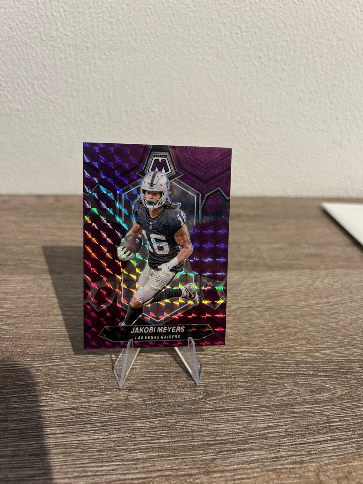 Jakobi Meyers 2024 Panini Mosaic Football #116 /49 Purple, Ophalen of Verzenden, Zo goed als nieuw