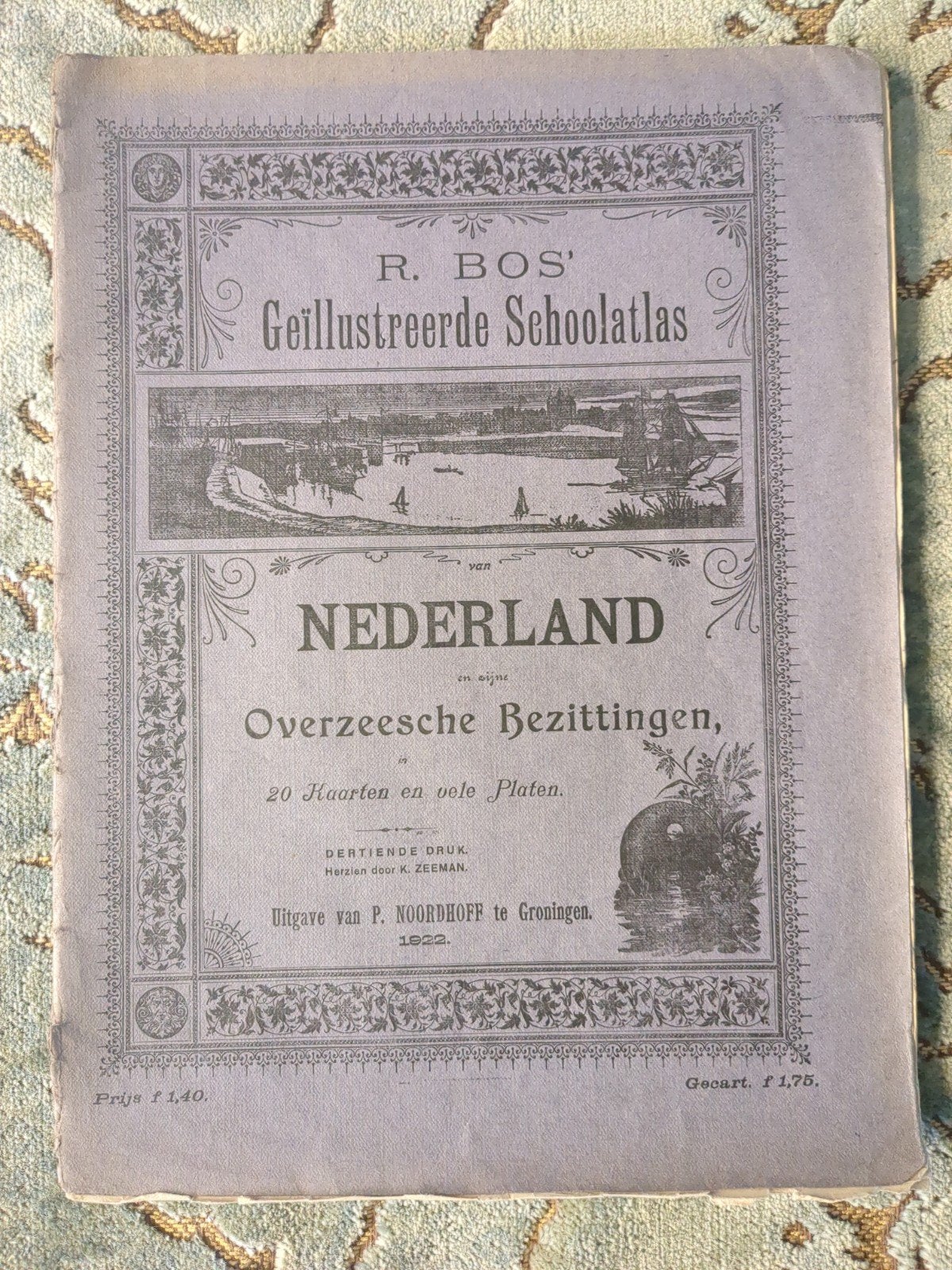 R. Bos Schoolatlas Nederland en Overzeese Bezittingen, Bosatlas, Ophalen of Verzenden, 1800 tot 2000, Wereld