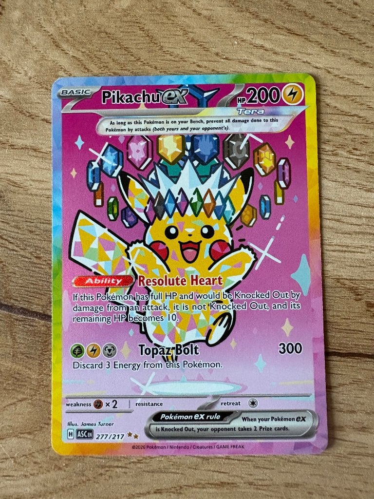 Pikachu 277 ascended heroes, Hobby en Vrije tijd, Verzamelkaartspellen | Pokémon, Ophalen of Verzenden, Nieuw, Losse kaart