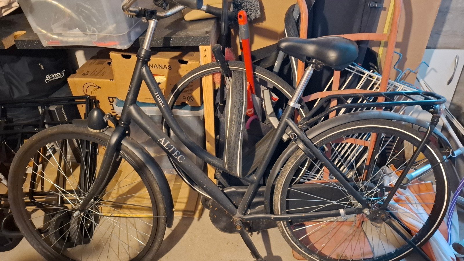 Altec Roma Damesfiets - Zwart, Gebruikt, Overige merken, Gebruikt, Velgrem, Ophalen of Verzenden
