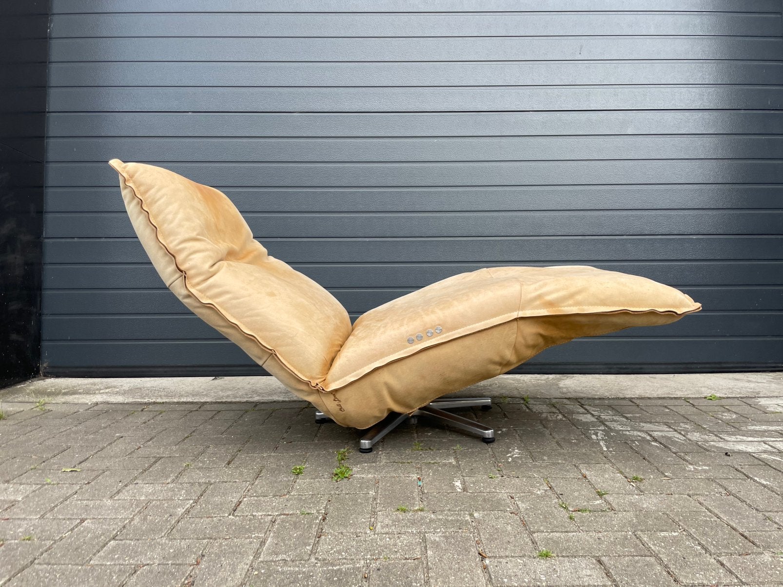 Bruine elektrische leren chill line indi relax fauteul, Huis en Inrichting, 75 tot 100 cm, Ophalen of Verzenden, 50 tot 75 cm