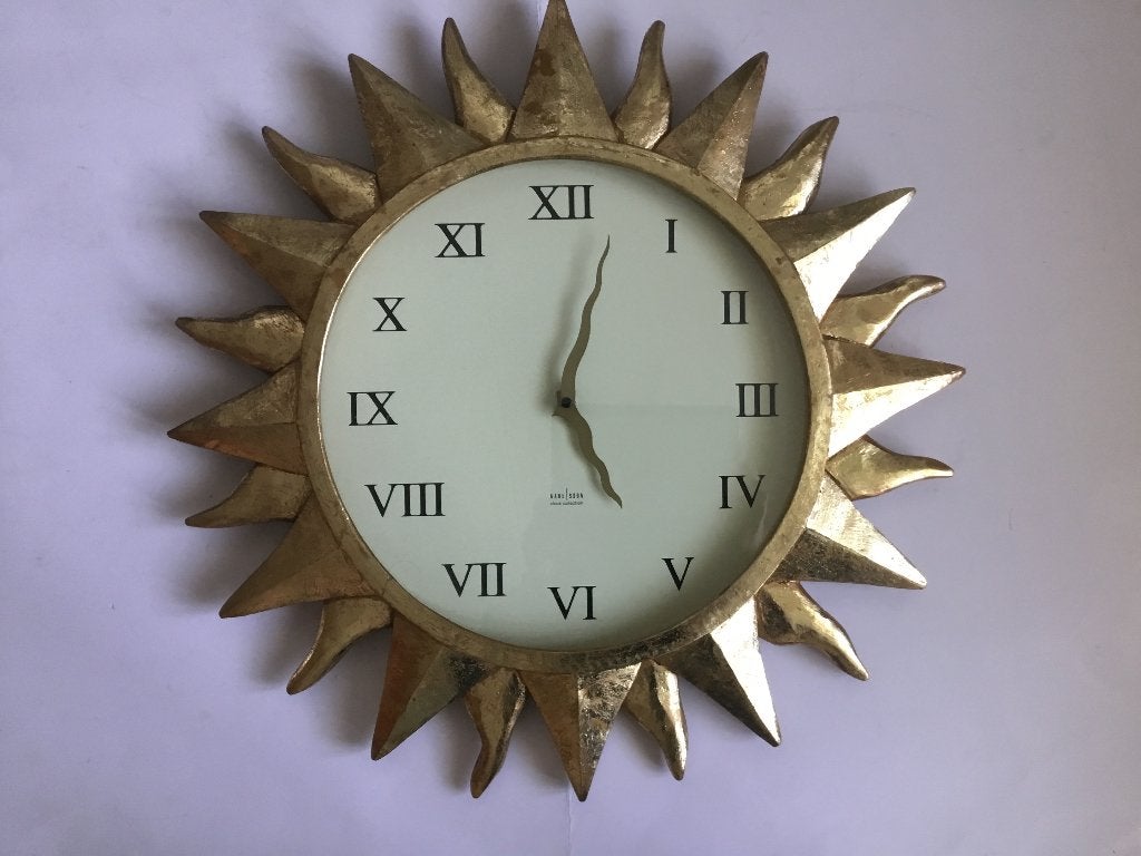 vintage Hollywood Regency wandklok van Karlsson, Ophalen