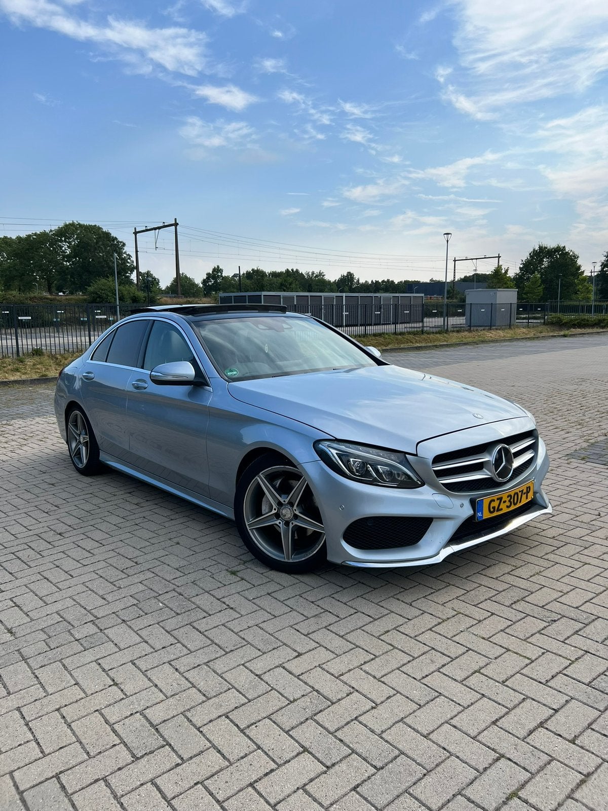 Mercedes-Benz C-Klasse C200 AMG PANO MEMORY HEADUP AUT7 2014, Auto's, Mercedes-Benz, Automaat, 1800 kg, Euro 6, 4 cilinders