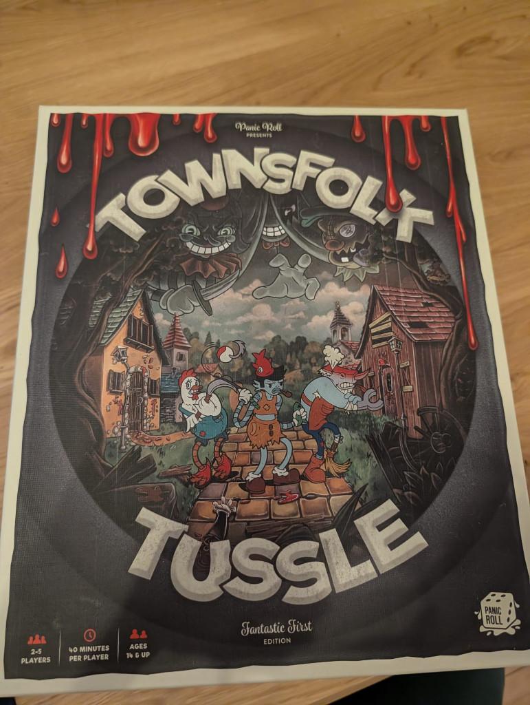 Townsfolk Tussle (1st Kickstarter editie), Een of twee spelers, Ophalen of Verzenden, Zo goed als nieuw, Panic Roll