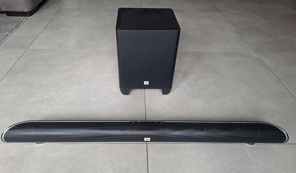 JBL 320W Home cinema set, Soundbar, 70 watt of meer, Zo goed als nieuw, Overige spelers