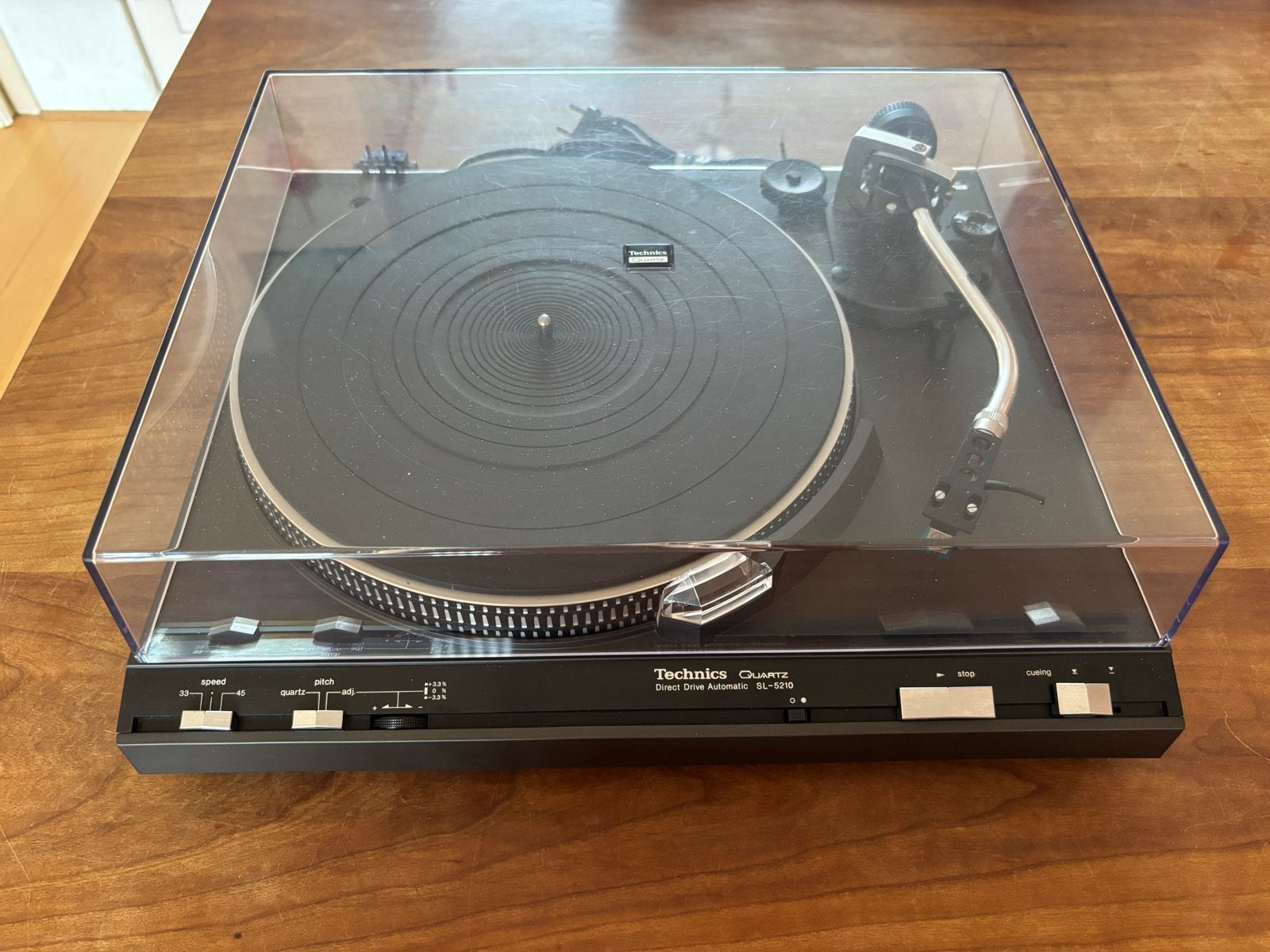 Technics SL-5210 Quartz Direct Drive Automatic Platenspeler, Ophalen, Automatisch, Zo goed als nieuw, Platenspeler