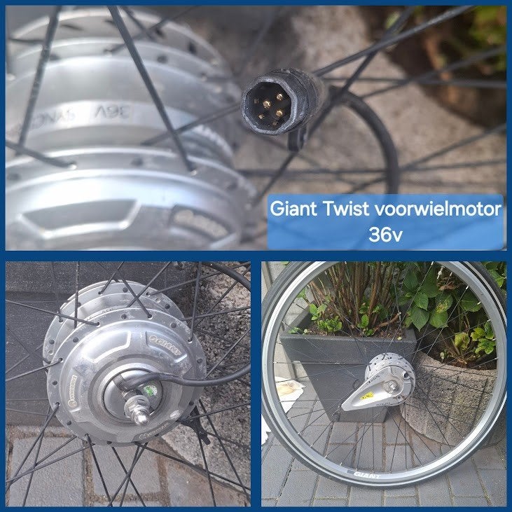 Foto 6 van VOORWIEL MOTOR VOOR  GAZALLE/ SPARTA/ GIANT/ KOGA//BATAVOUS