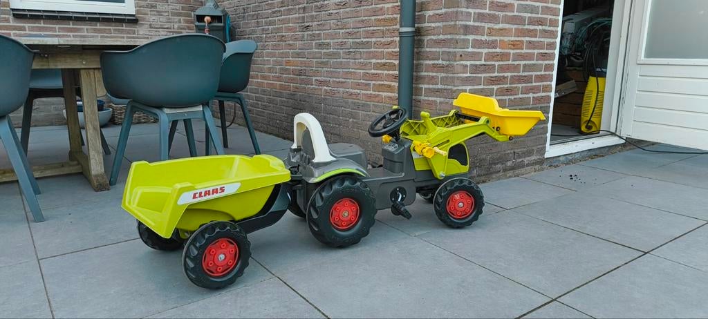 Claas traptractor met voorlader en aanhanger, Kinderen en Baby's, Ophalen, Gebruikt