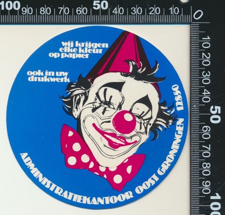 Sticker: Administratiekantoor Oost Groningen (1), Ophalen of Verzenden, Zo goed als nieuw, Bedrijf of Vereniging