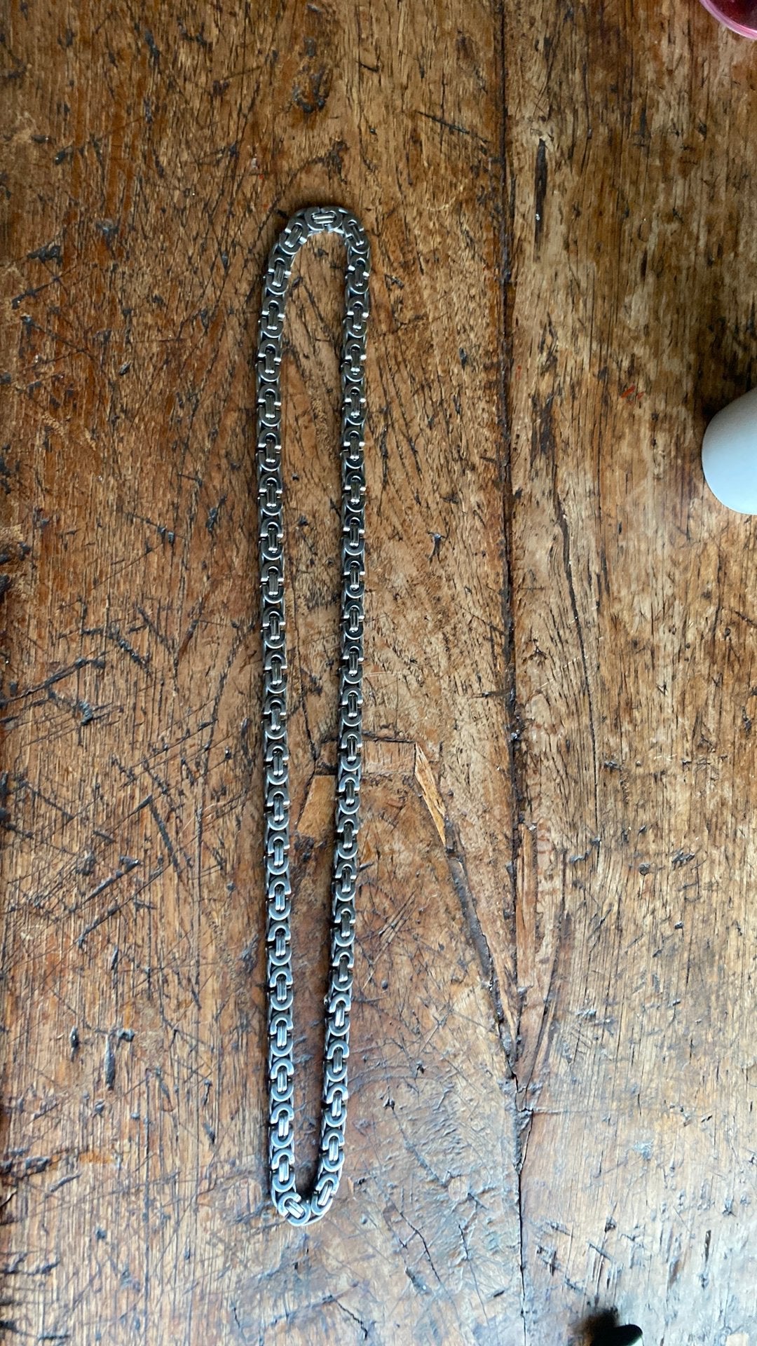 ketting, Ophalen of Verzenden, Zo goed als nieuw, Zilver, Overige materialen