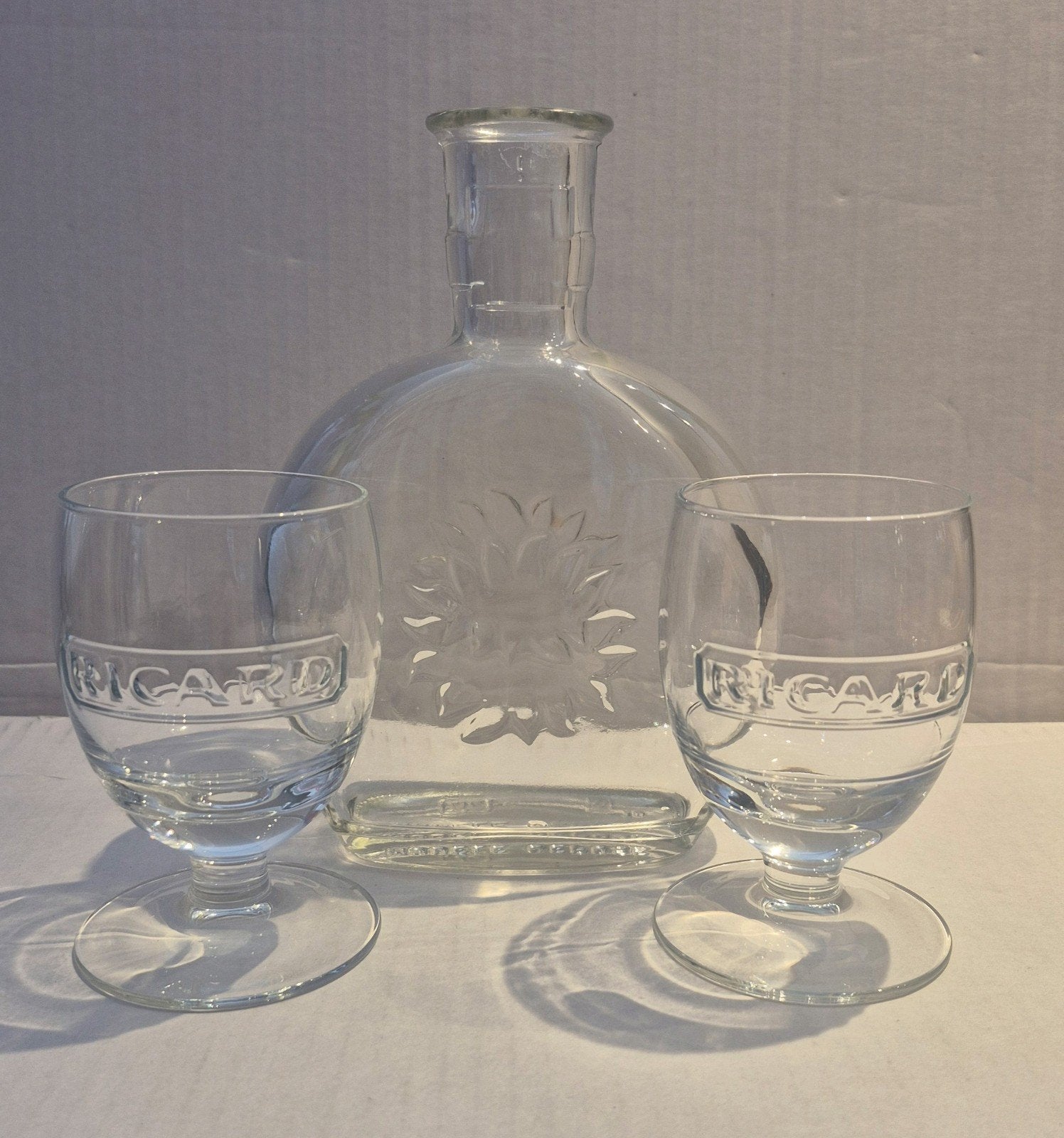 Ricard setje (T), Ophalen of Verzenden, Zo goed als nieuw, Borrel- of Shotglas