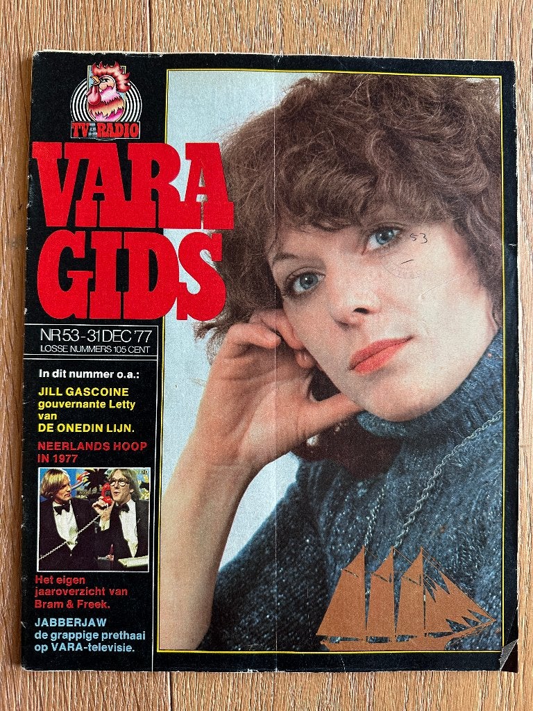 VARA Gids 31 dec 1977, met Onedin Line, Neerlands Hoop, Ophalen of Verzenden, Gelezen