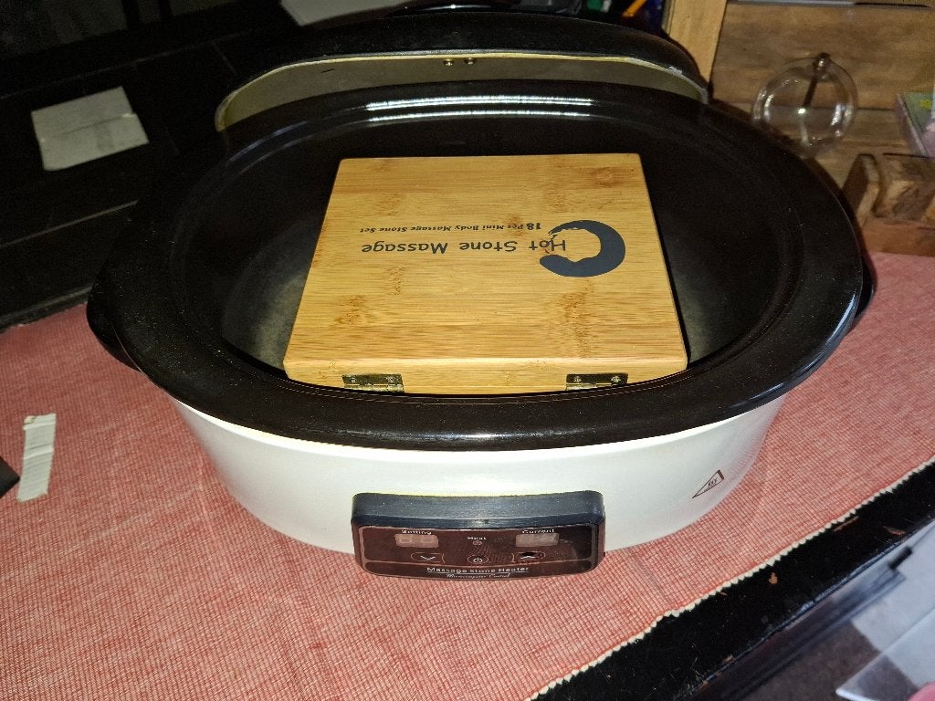Hot stone massage, Ophalen, Hotstone