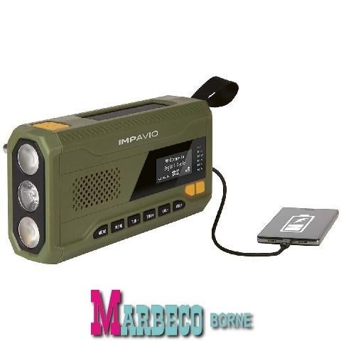 FM en DAB+, Noodradio, Handslinger, Solar Powered, USB-C, Nedis, Overige typen, Nieuw, Info@marbeco.nl