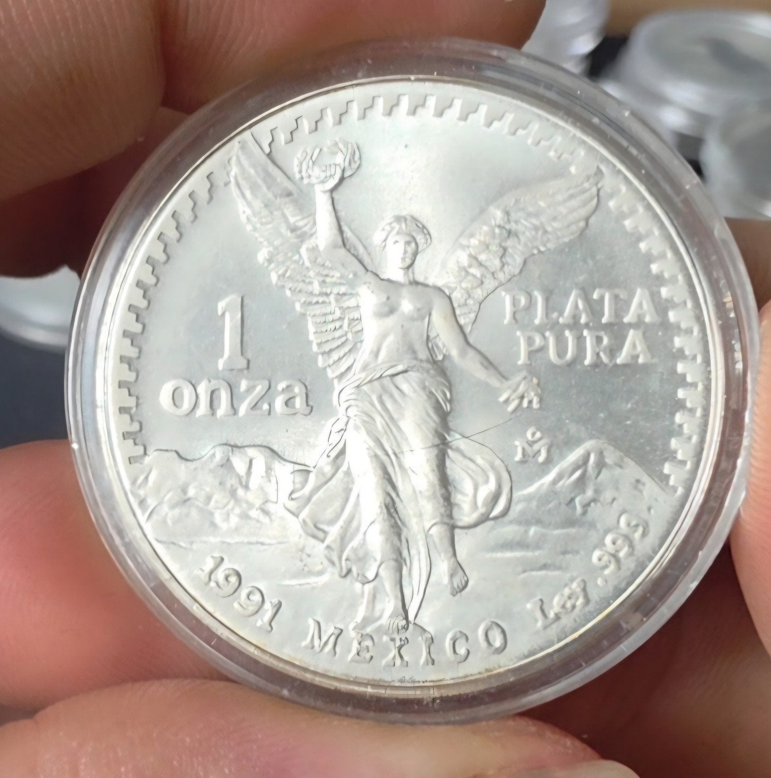 1 unza 1991 Libertad Mexico, Verzenden, Midden-Amerika, Losse munt, Zilver