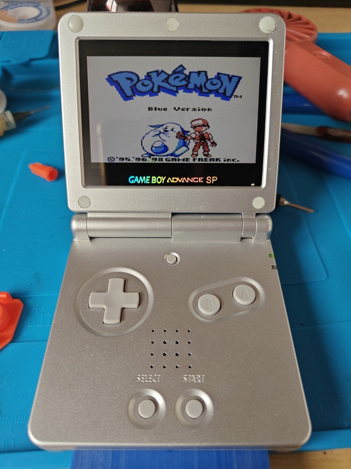 GBA SP incl. IPS scherm, Spelcomputers en Games, Ophalen of Verzenden, Refurbished, Game Boy Advance SP