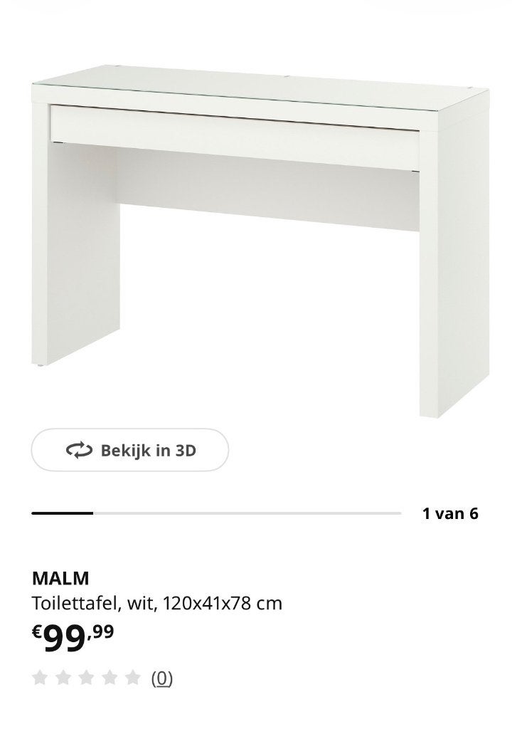 Foto 3 van Make-up/ toillettafel Ikea